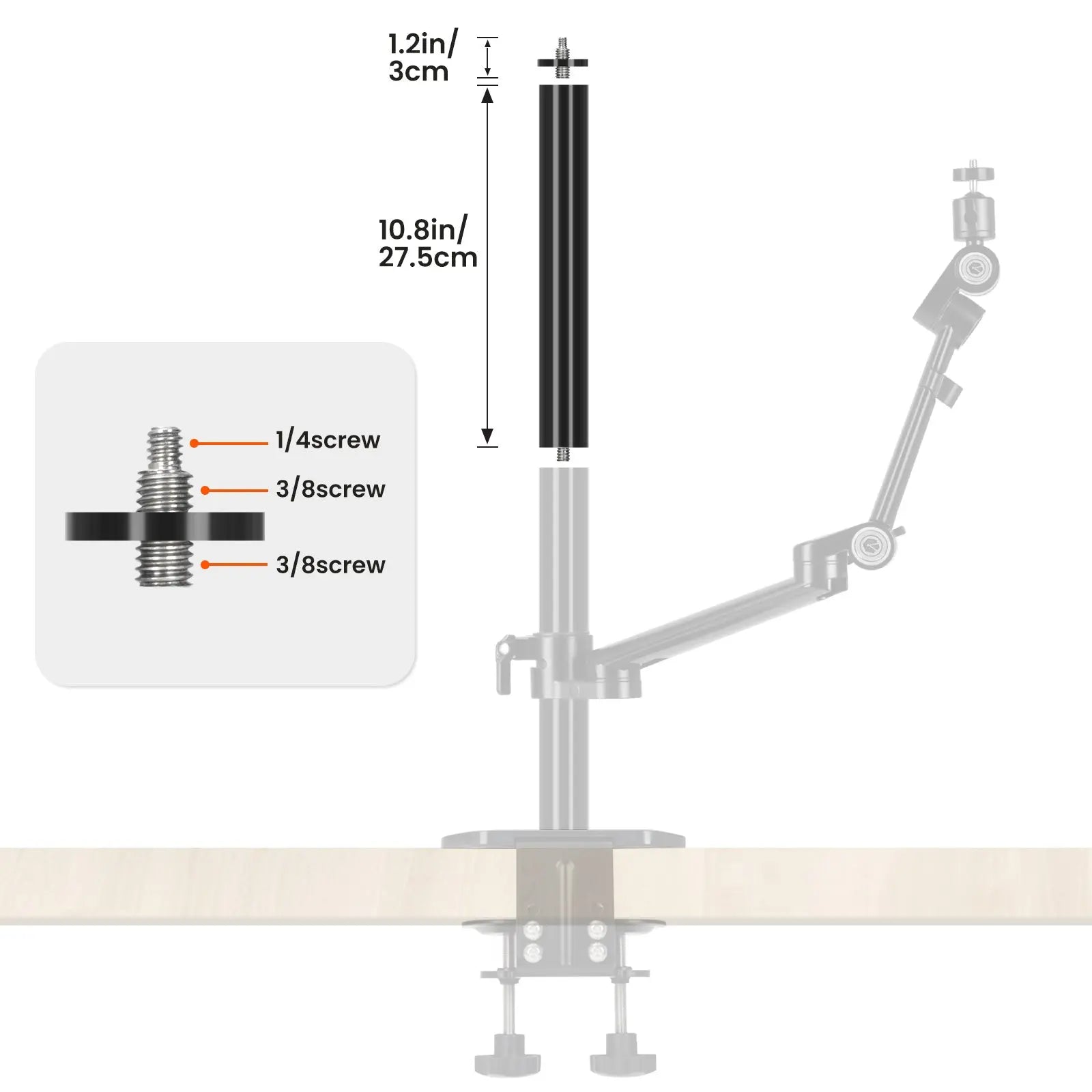 Titanrig Extension Rod Set Z TARION