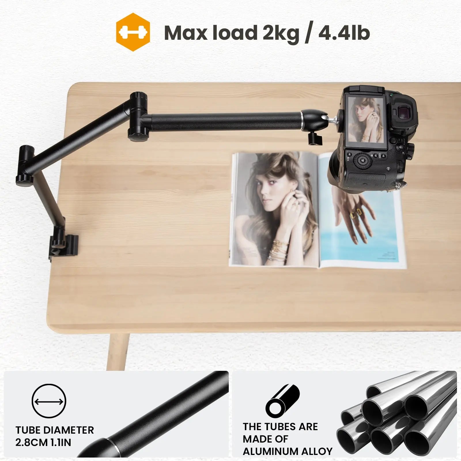 TKB-01 Camera Overhead Desk Mount Stand TARION
