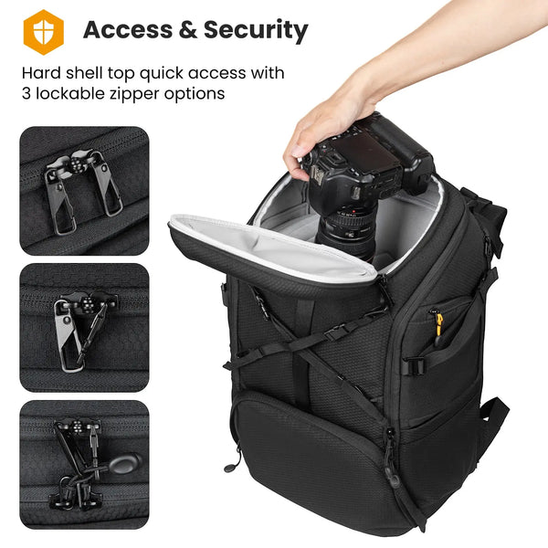 HX-XL 2 in 1 Camera Backpack Large Capacity TARION