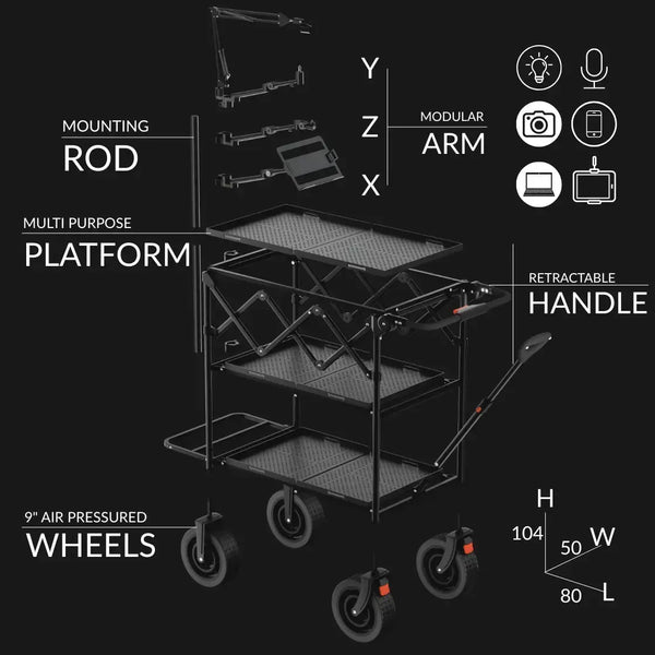 Titanrig Cart Accessory: Mounting Rod 110 CM TARION