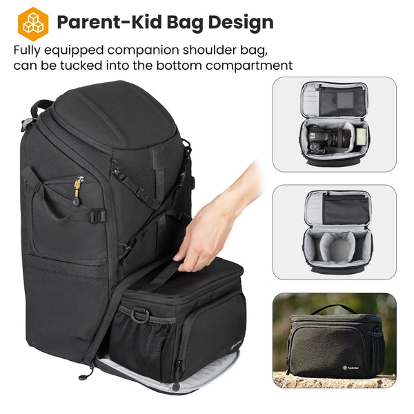 HX-XL 2 in 1 Camera Backpack Large Capacity TARION