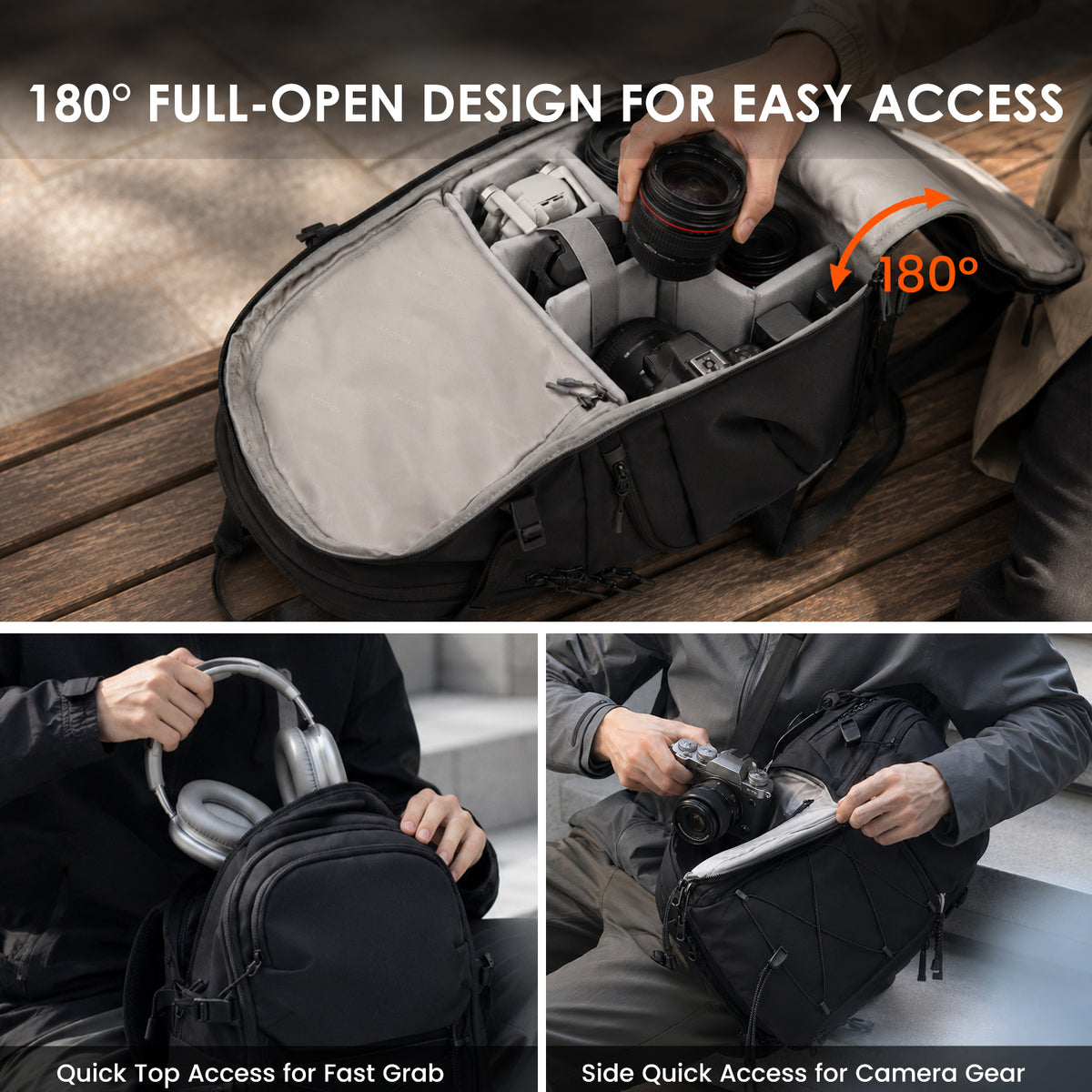 ROVE FX21 Urban Camera Backpack 21L