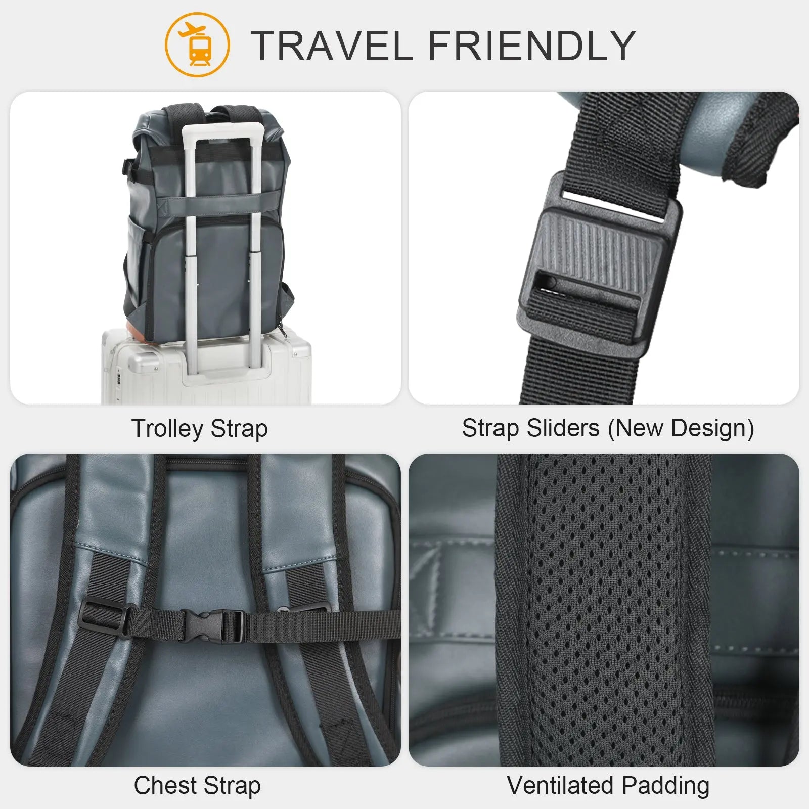 Leather Camera Backpack Venizia TARION