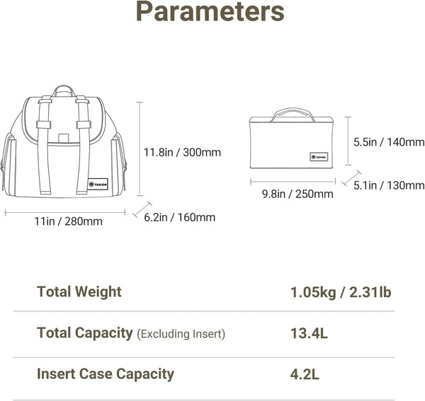 Canvas Camera Backpack Michael TARION