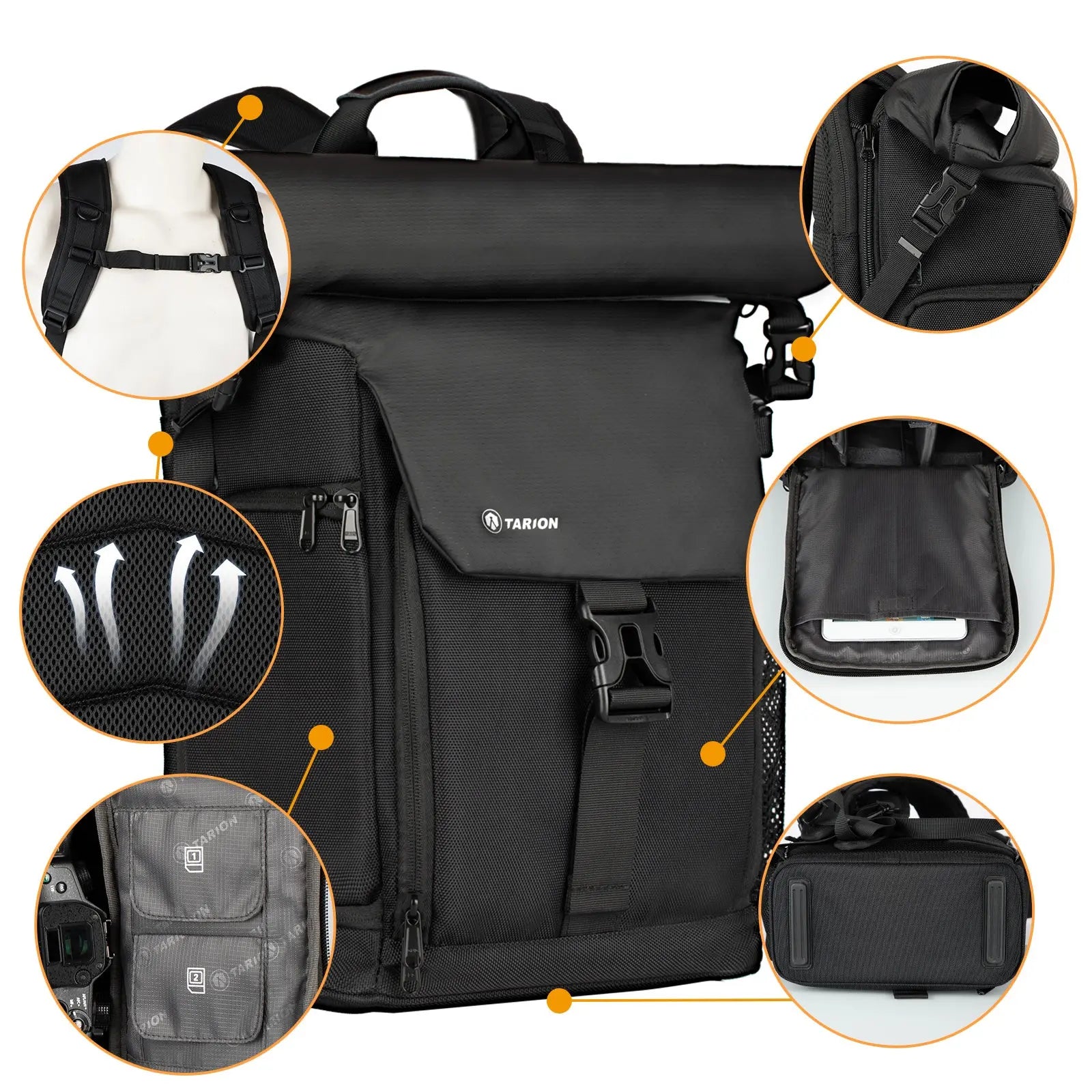 SP-01 Rolltop Camera Backpack TARION