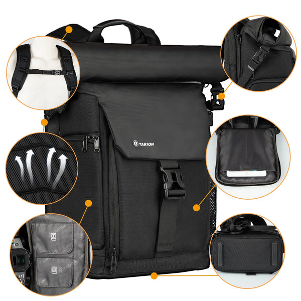 SP-01 Rolltop Camera Backpack TARION
