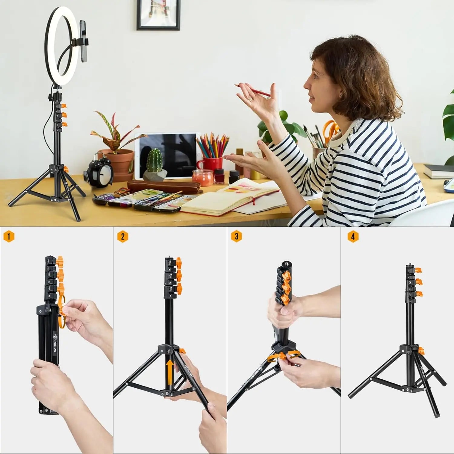 TLS-01 Light Stand Portable 130 CM TARION