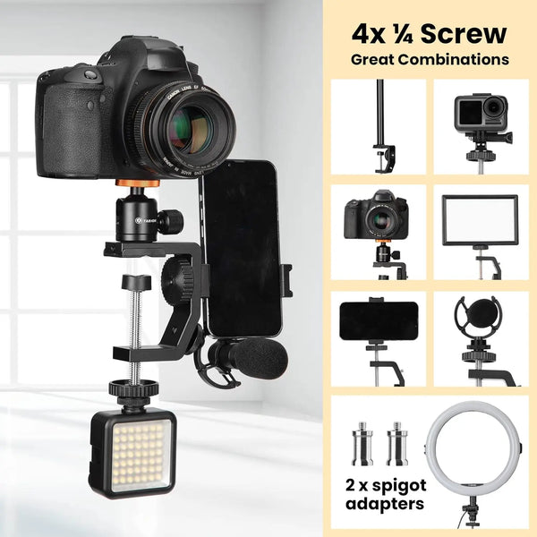 TR-CS 3-in-1 Camera Desk Mount TARION
