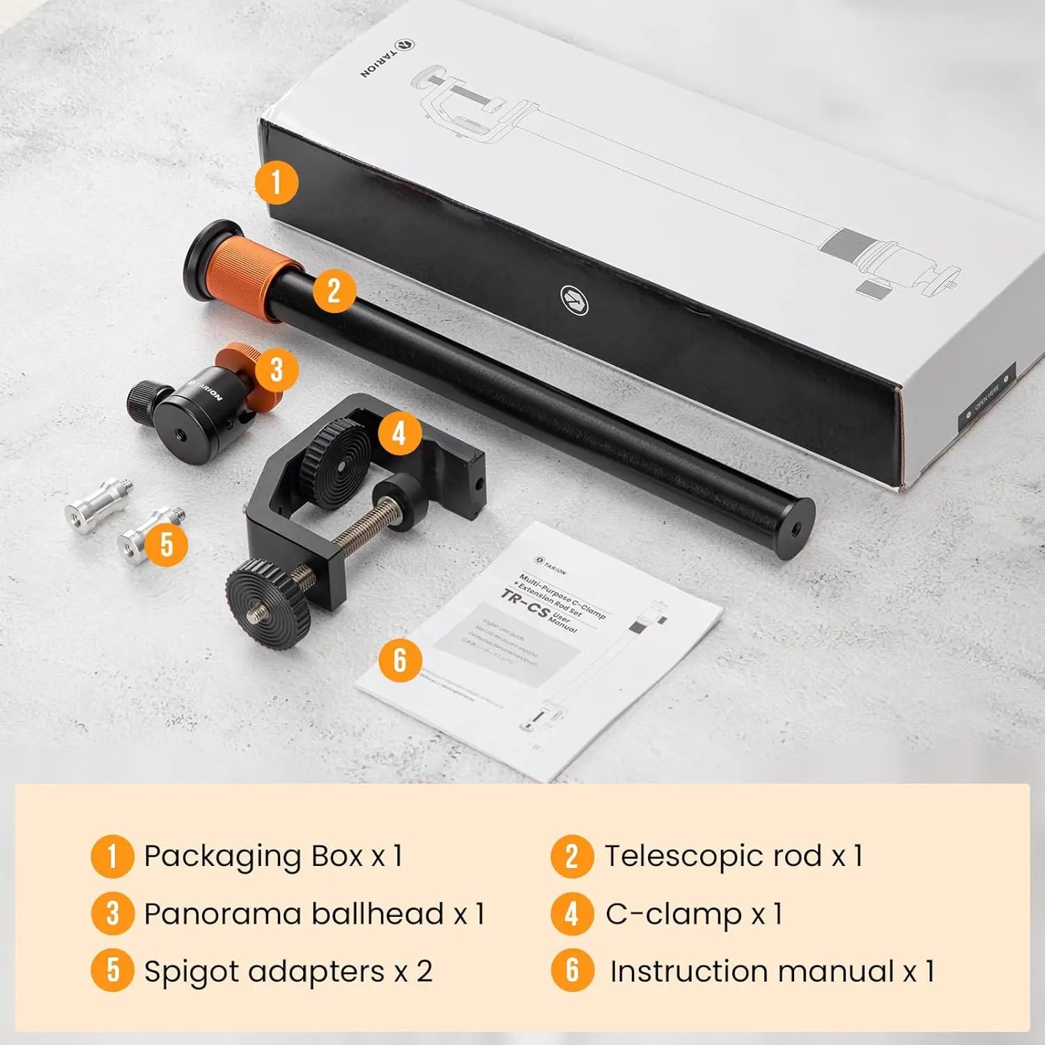 TR-CS 3-in-1 Camera Desk Mount TARION