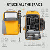 TR-XL Slim Camera Backpack Yellow TARION