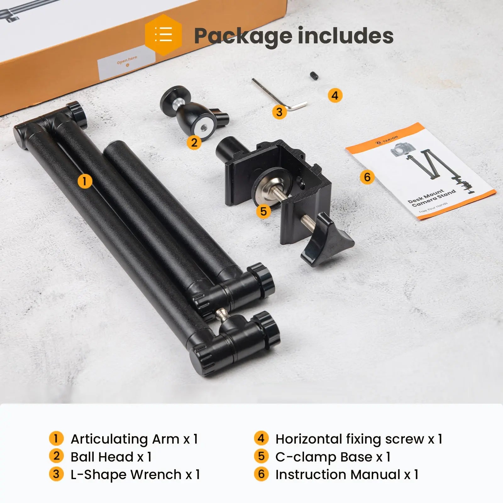 TKB-01 Camera Overhead Desk Mount Stand TARION