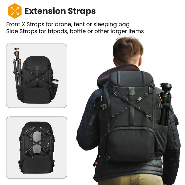 HX-XL 2 in 1 Camera Backpack Large Capacity TARION