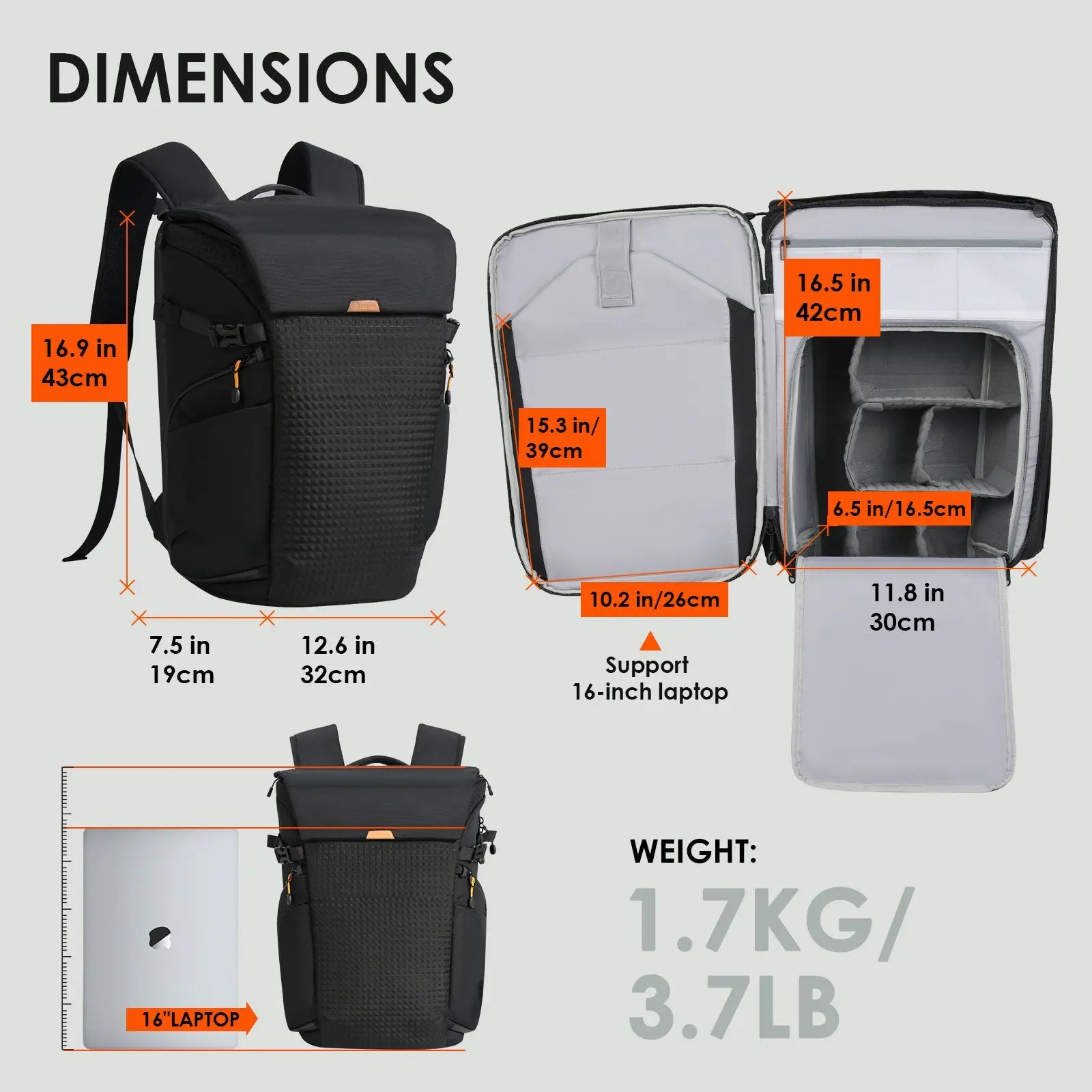 Thorner Camera Backpack TARION