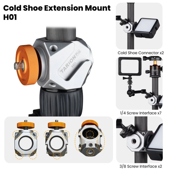 H11X Carbon Fiber Tripod + MC-H01 Infinity Cube TARION