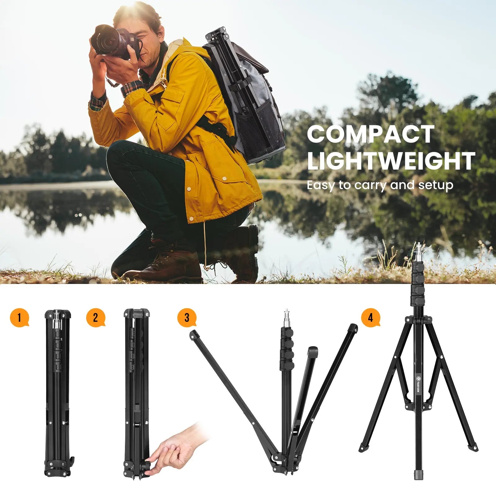 FLS Light Stand Portable 180CM / 200CM TARION