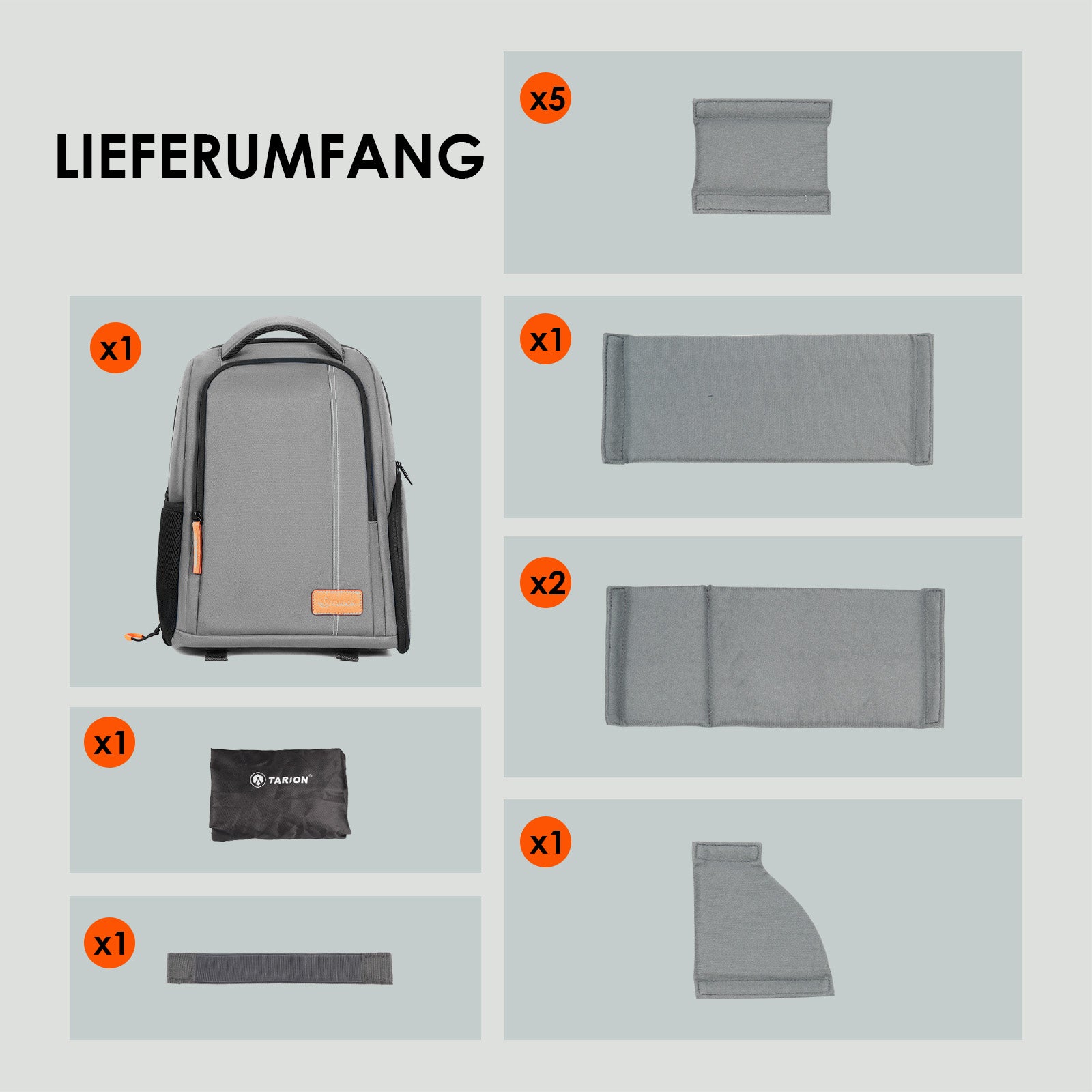 TB-04 Lightweight Camera Backpack Grey