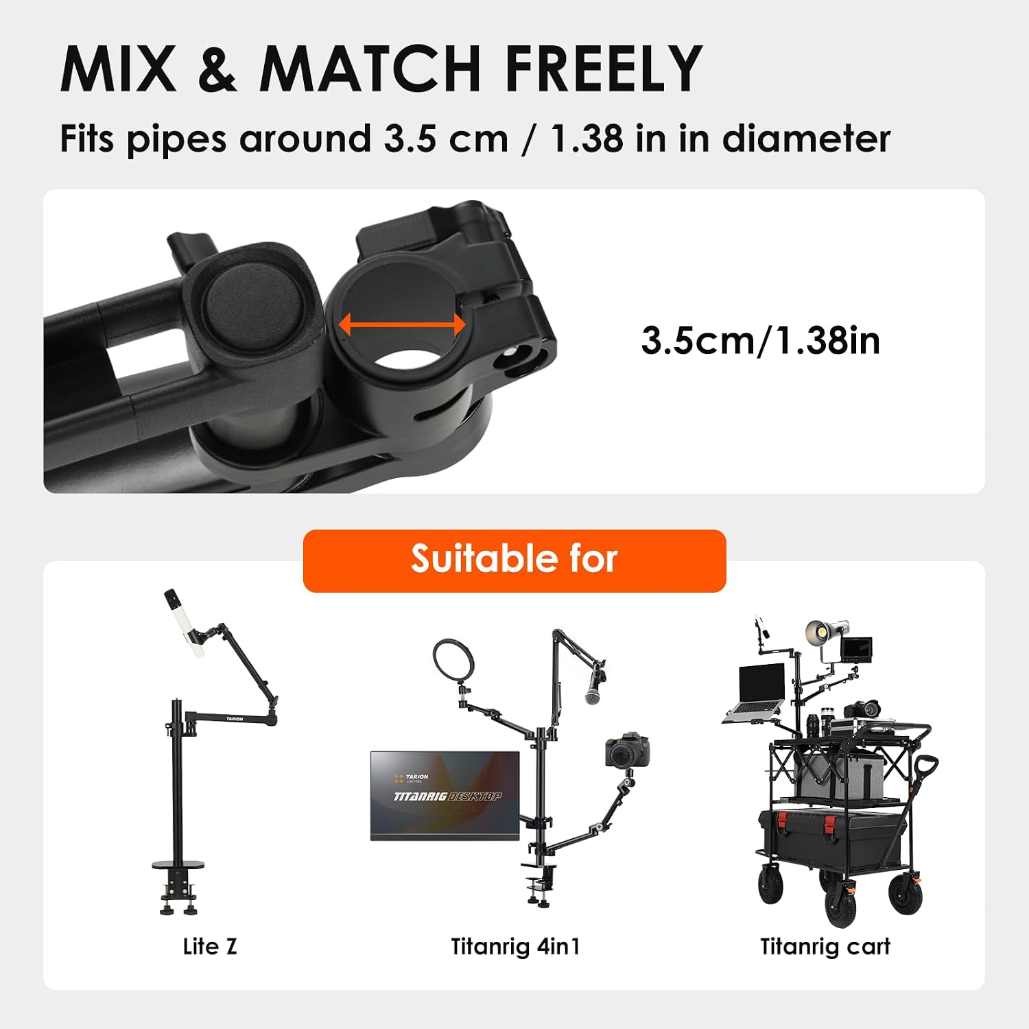 Titanrig Modular Desktop Boom Arm M