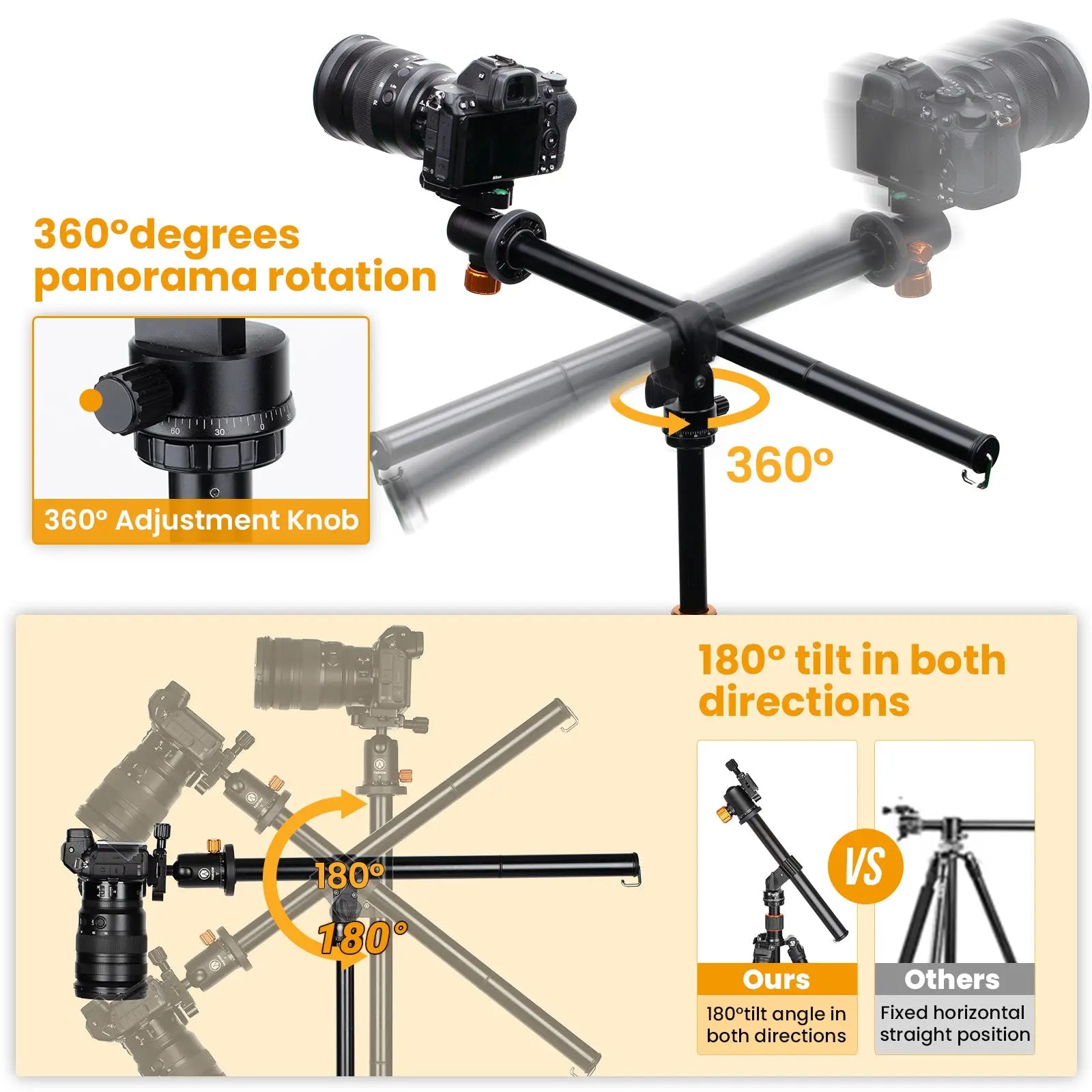 TARION VB-02 Tripod Center Column+Q550 Tripod TARION