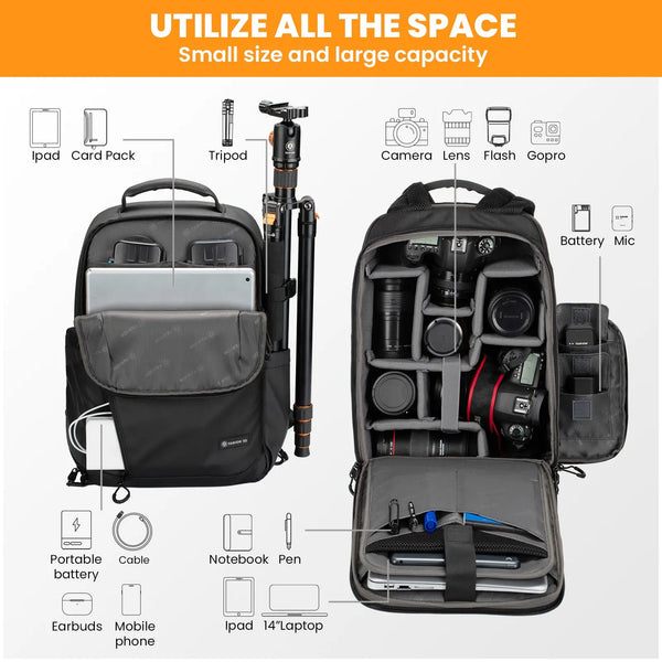 TR-L Camera Backpack Slim TARION