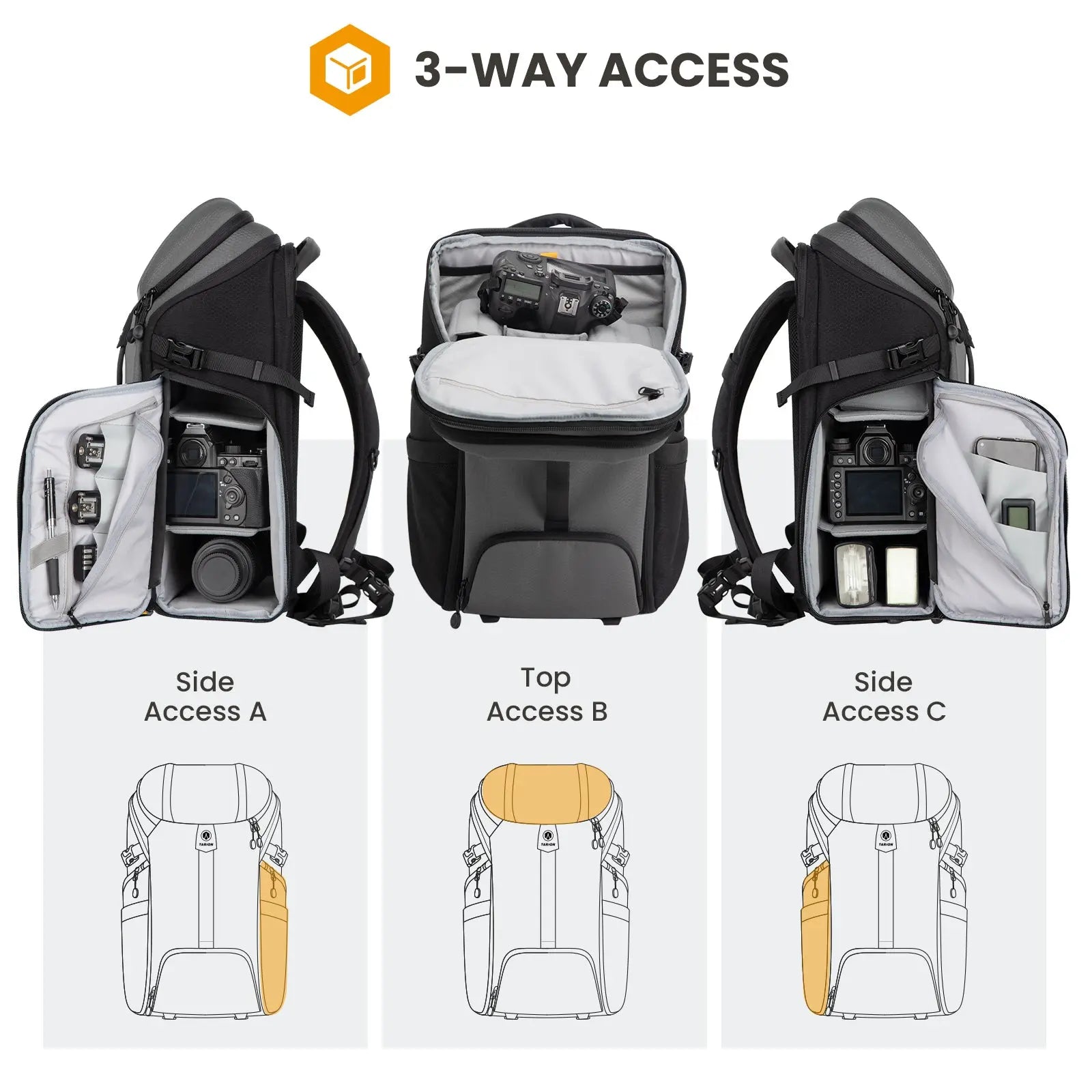 HX-L Run & Gun Camera Backpack | Hexagon Series TARION