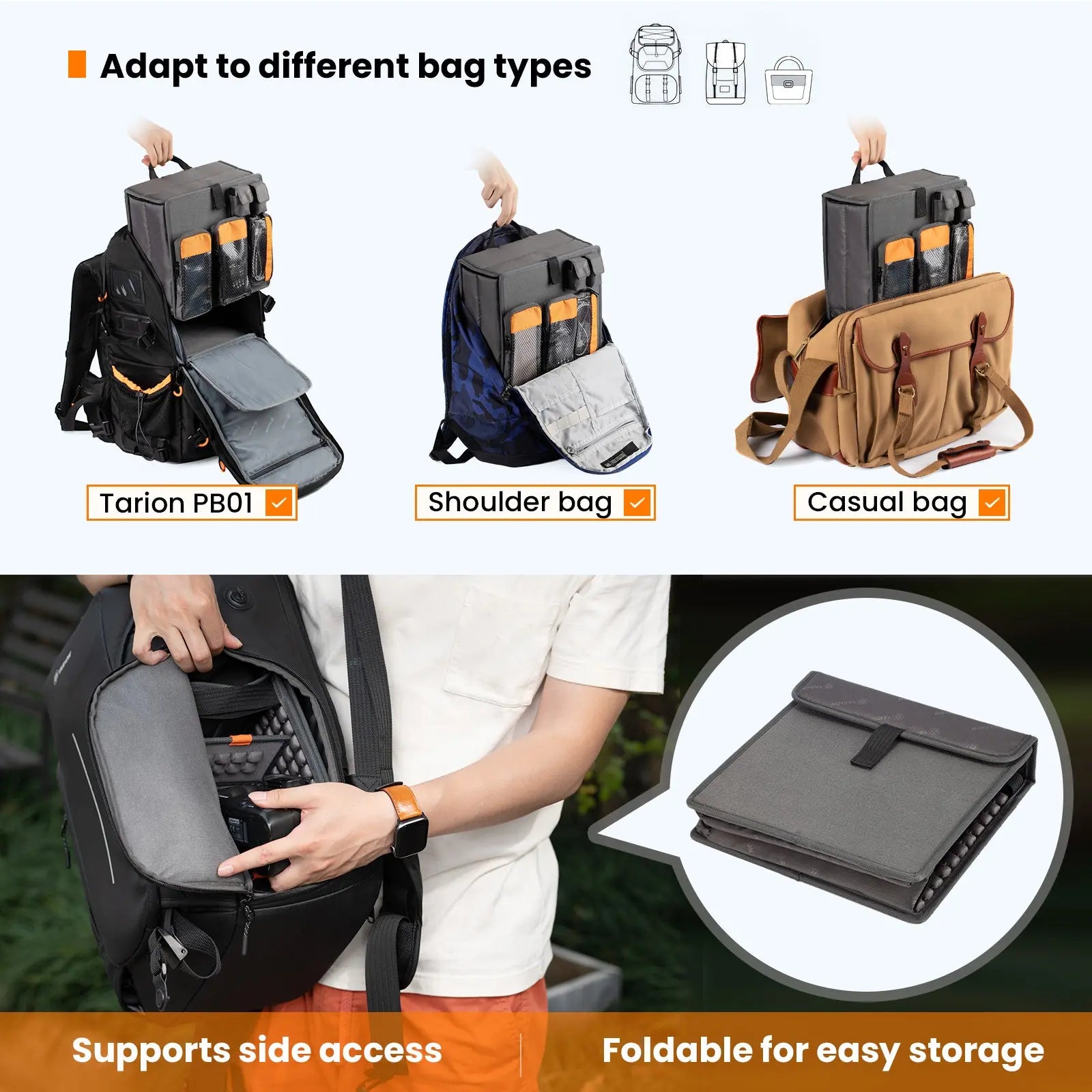 Tarion Zone - Modular, Customizable Organizer & Backpack TARION