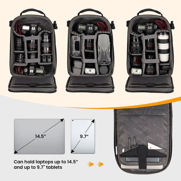 TR-H Camera Backpack Hard Shell Series TARION