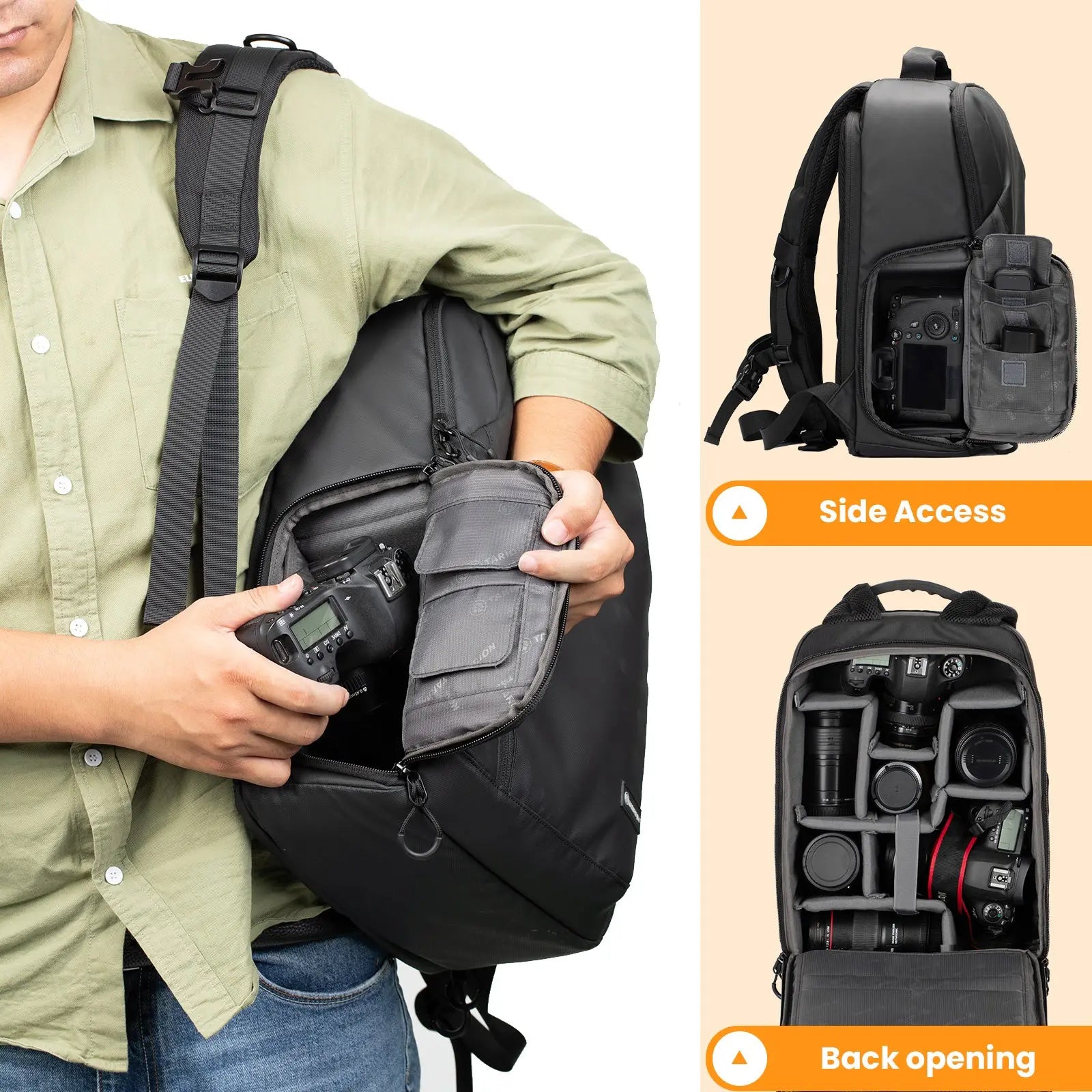 TR-L Camera Backpack Slim TARION