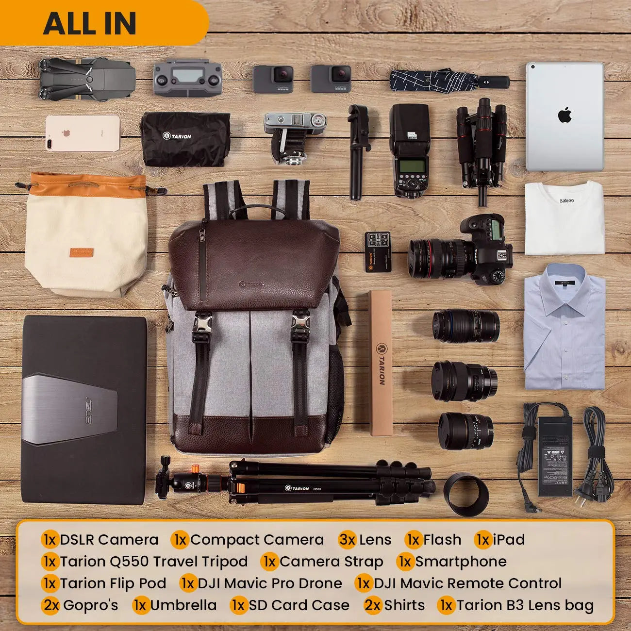 RB-02 Camera Backpack TARION