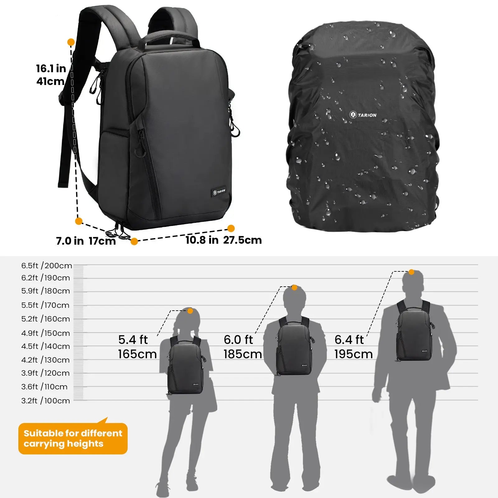 TR-L Camera Backpack Slim TARION
