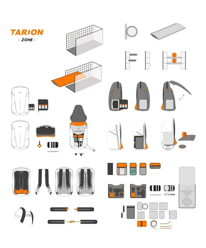 Tarion Zone - Modular, Customizable Organizer & Backpack TARION