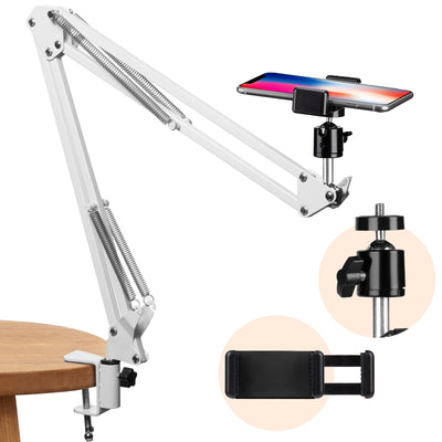 1/4" Thread Universal Cantilever Arm Mount Kit (White)