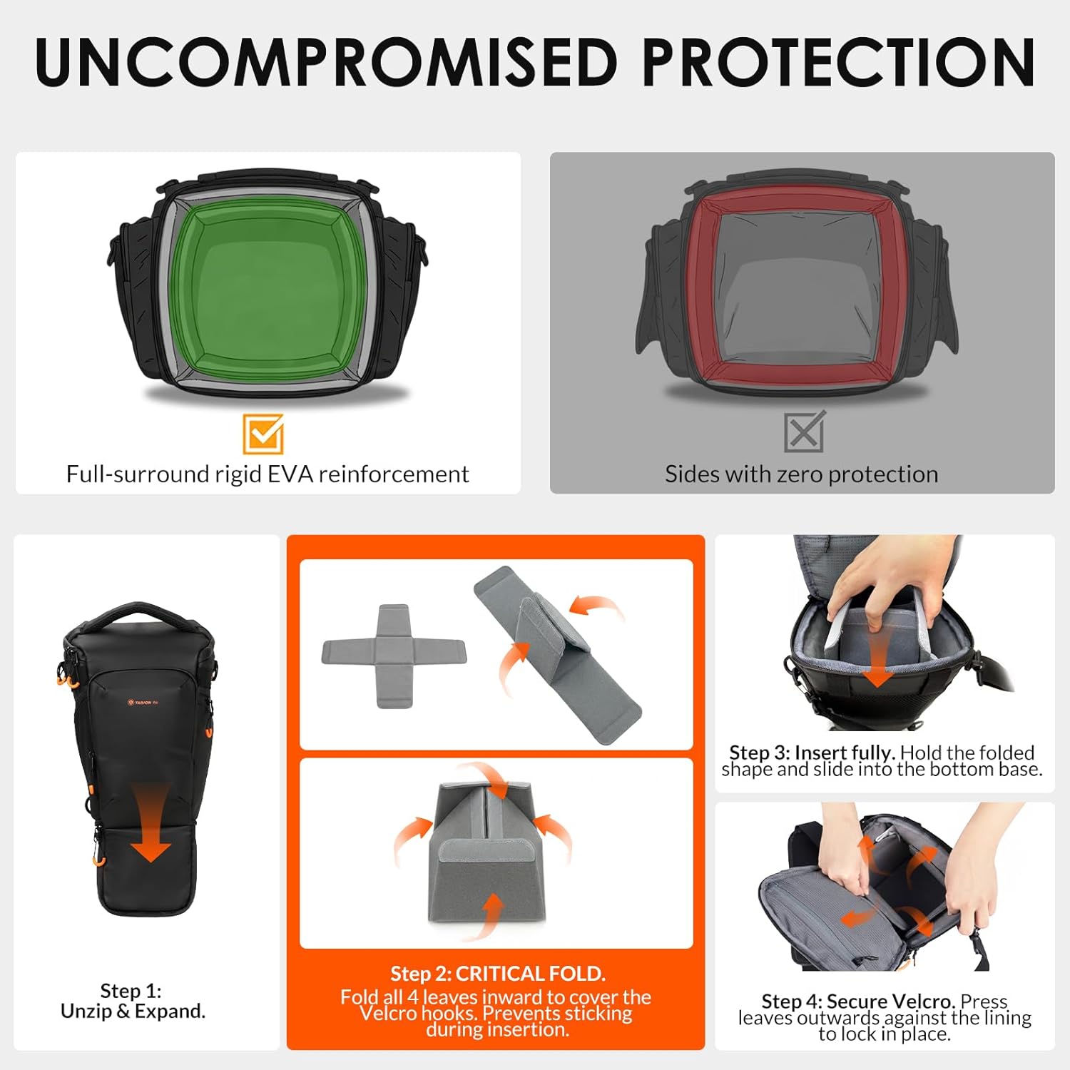 TARION Top Loader Protective Lens Bag