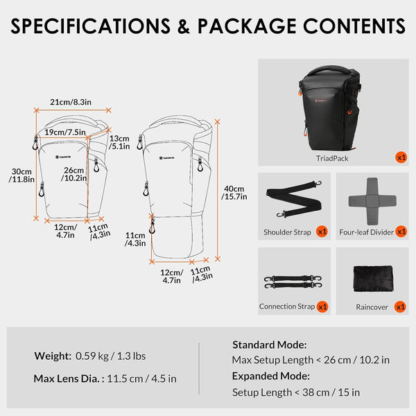 TARION Top Loader Protective Lens Bag