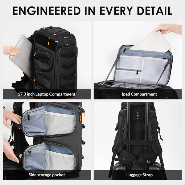 backpack for camera drone and laptop TARION FPV Drone Backpack 30L