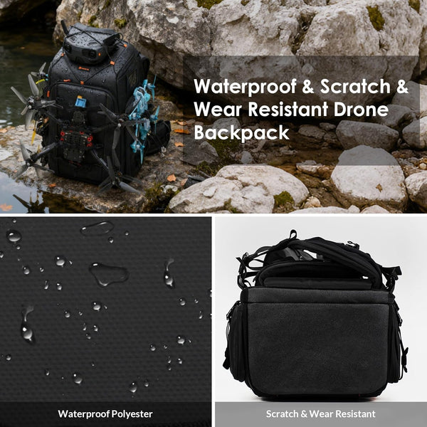 best travel backpack for drone TARION FPV Drone Backpack 30L