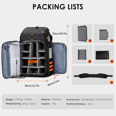 30L FPV Drone Backpack