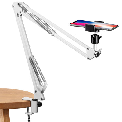1/4" Thread Universal Cantilever Arm Mount Kit (White)