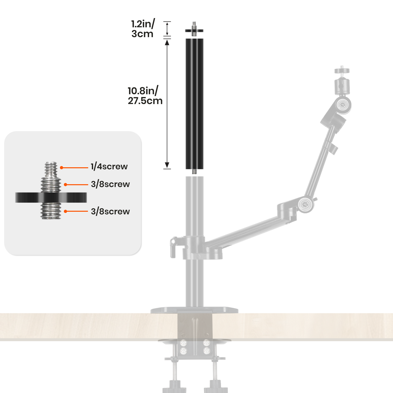 Titanrig Extension Rod Set Z
