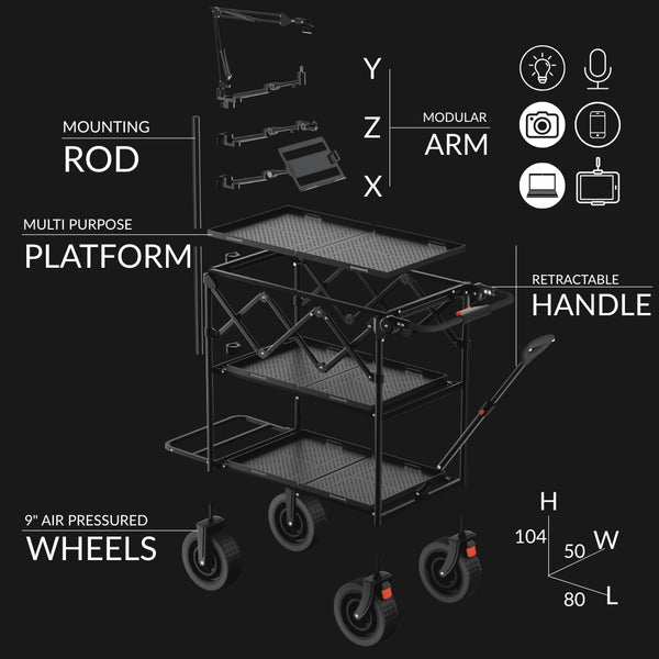 Titanrig Cart Accessory: Mounting Rod 110 CM