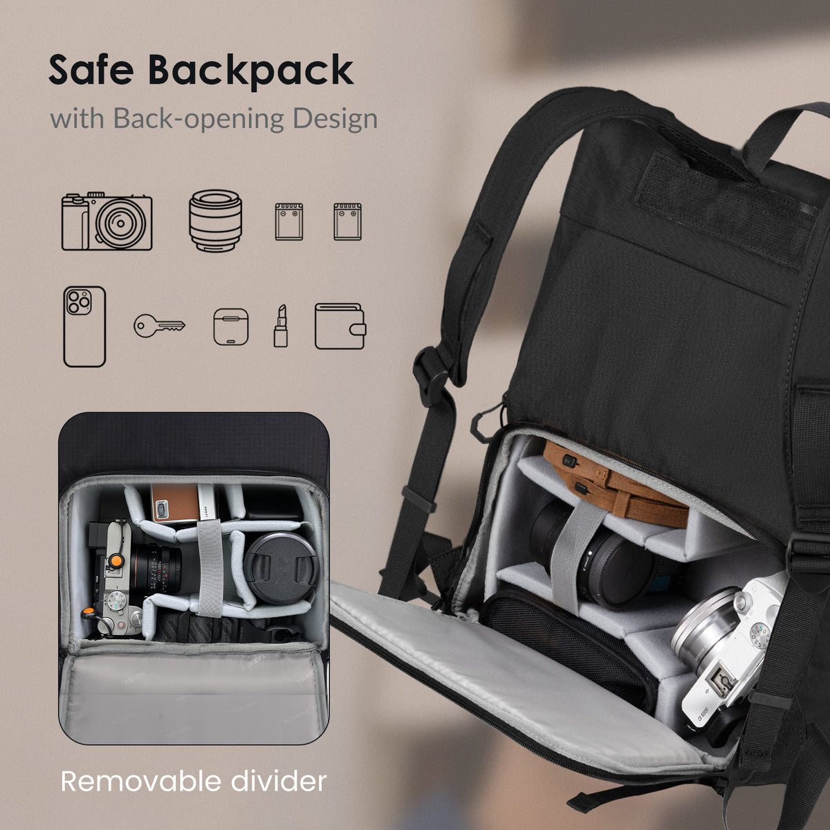 ROVE VX16 Urban Camera Backpack  16.6L