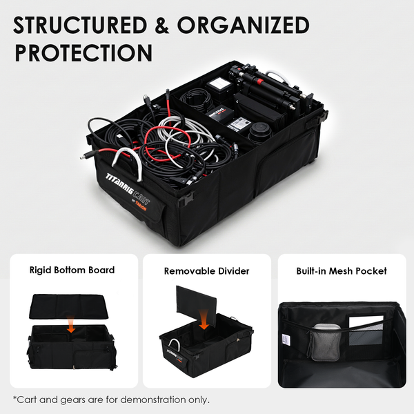 Foldable Organizer for Titanrig Cart Base