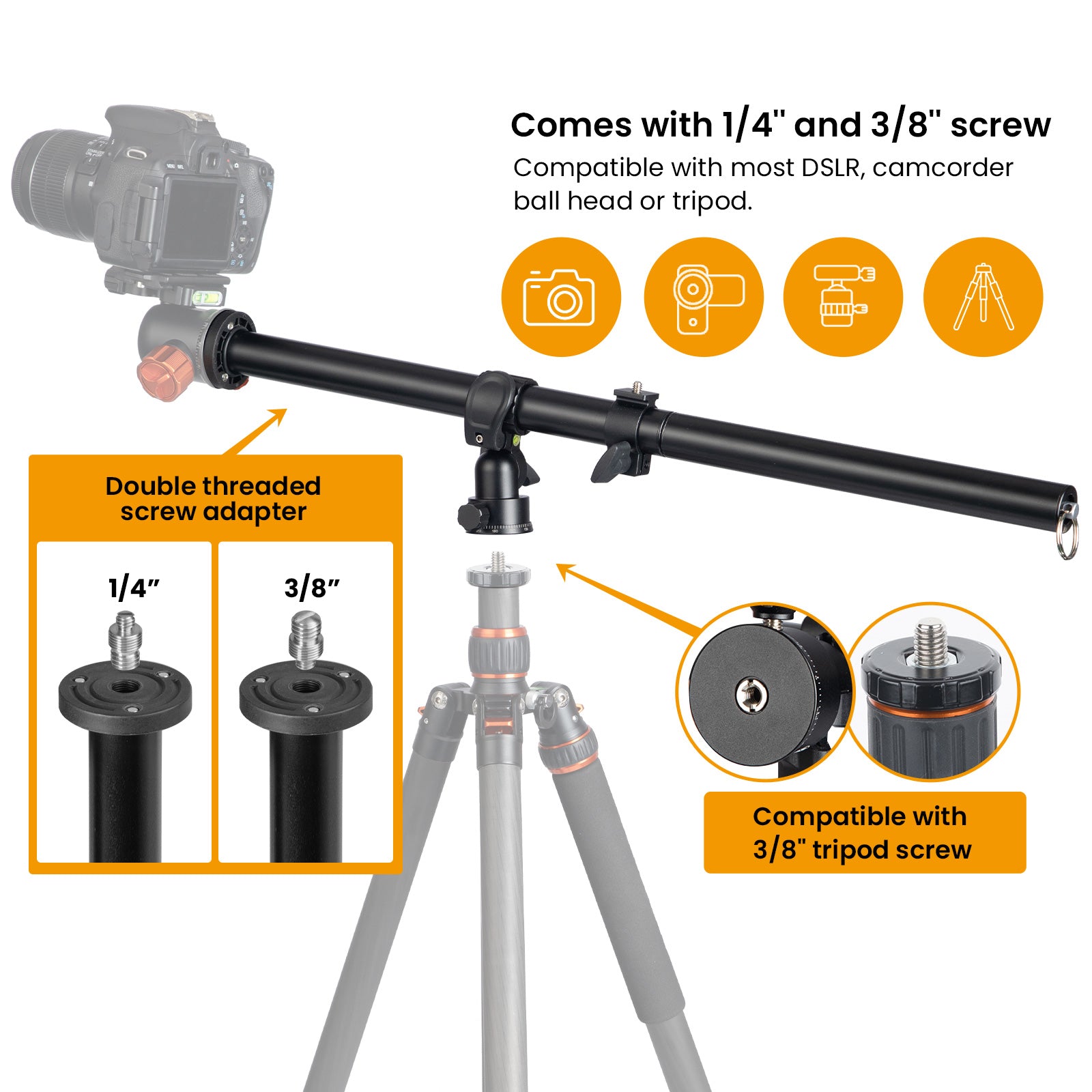 TARION VB-03+ Overhead Tripod Extension Arm