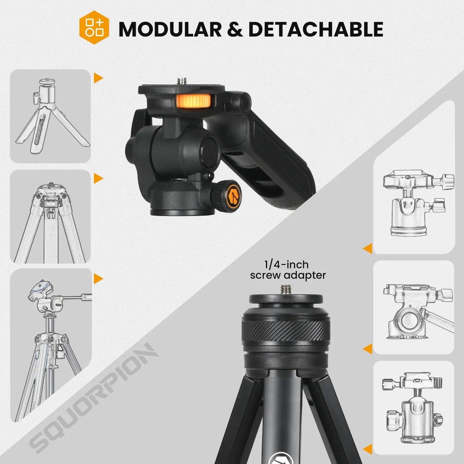 Travel Tripod Squorpion TARION