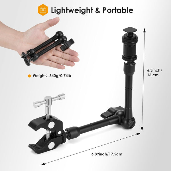 11 Inch Magic Arm with Super Clamp