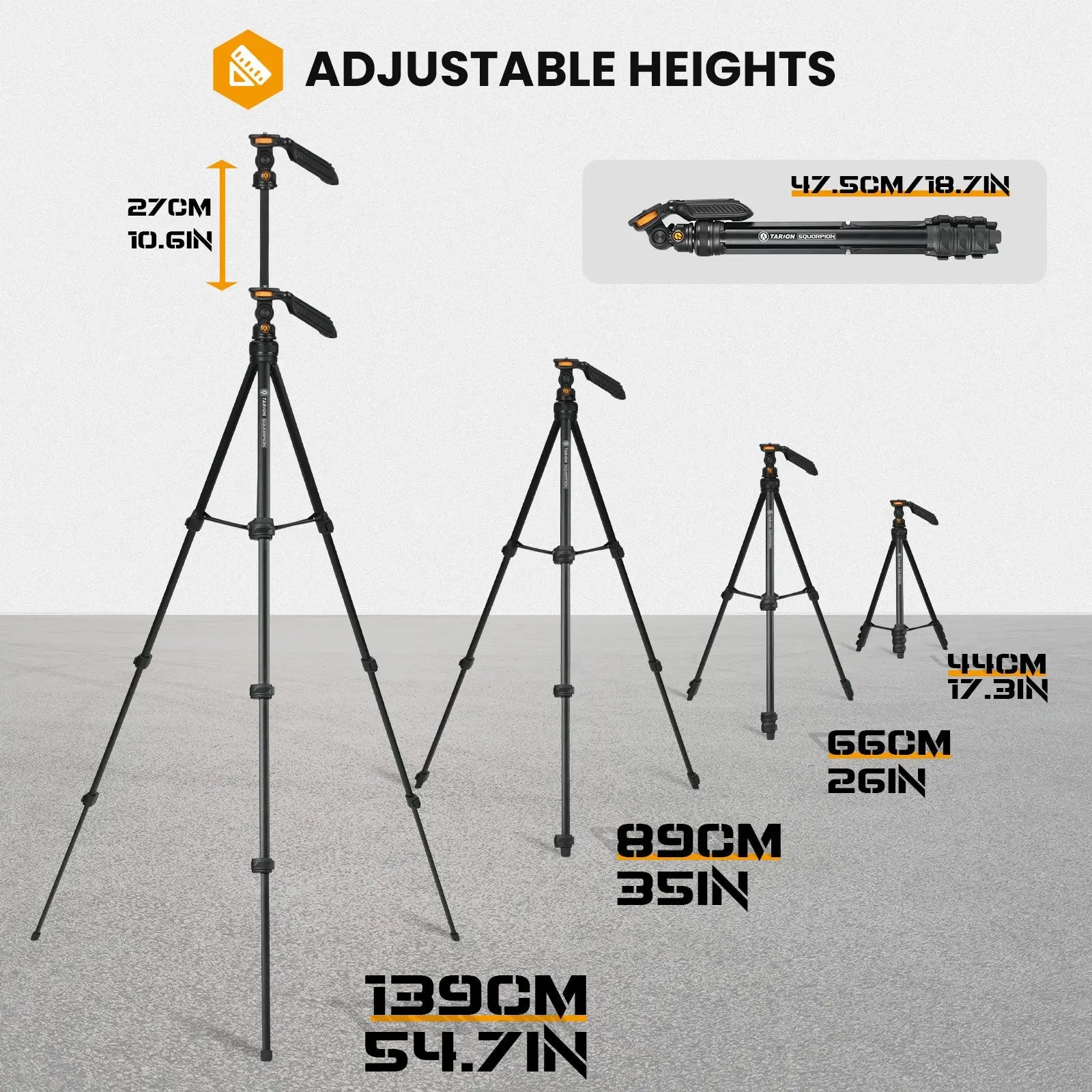 Travel Tripod Squorpion TARION