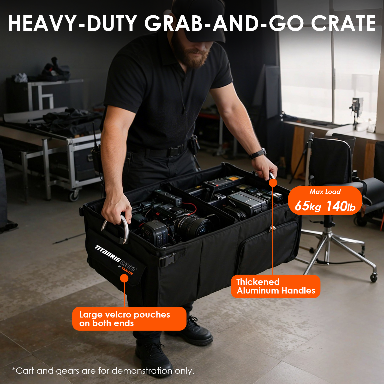 Foldable Organizer for Titanrig Cart Base