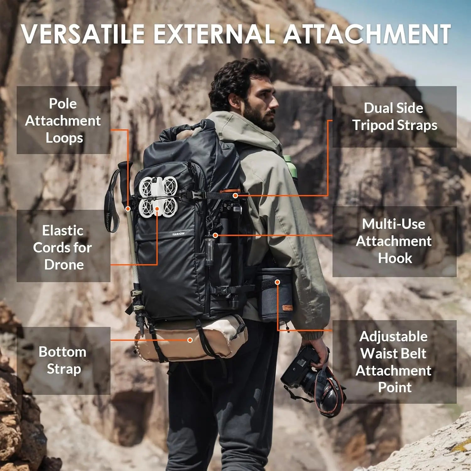 X-Prober Camera Hiking Backpack TARION
