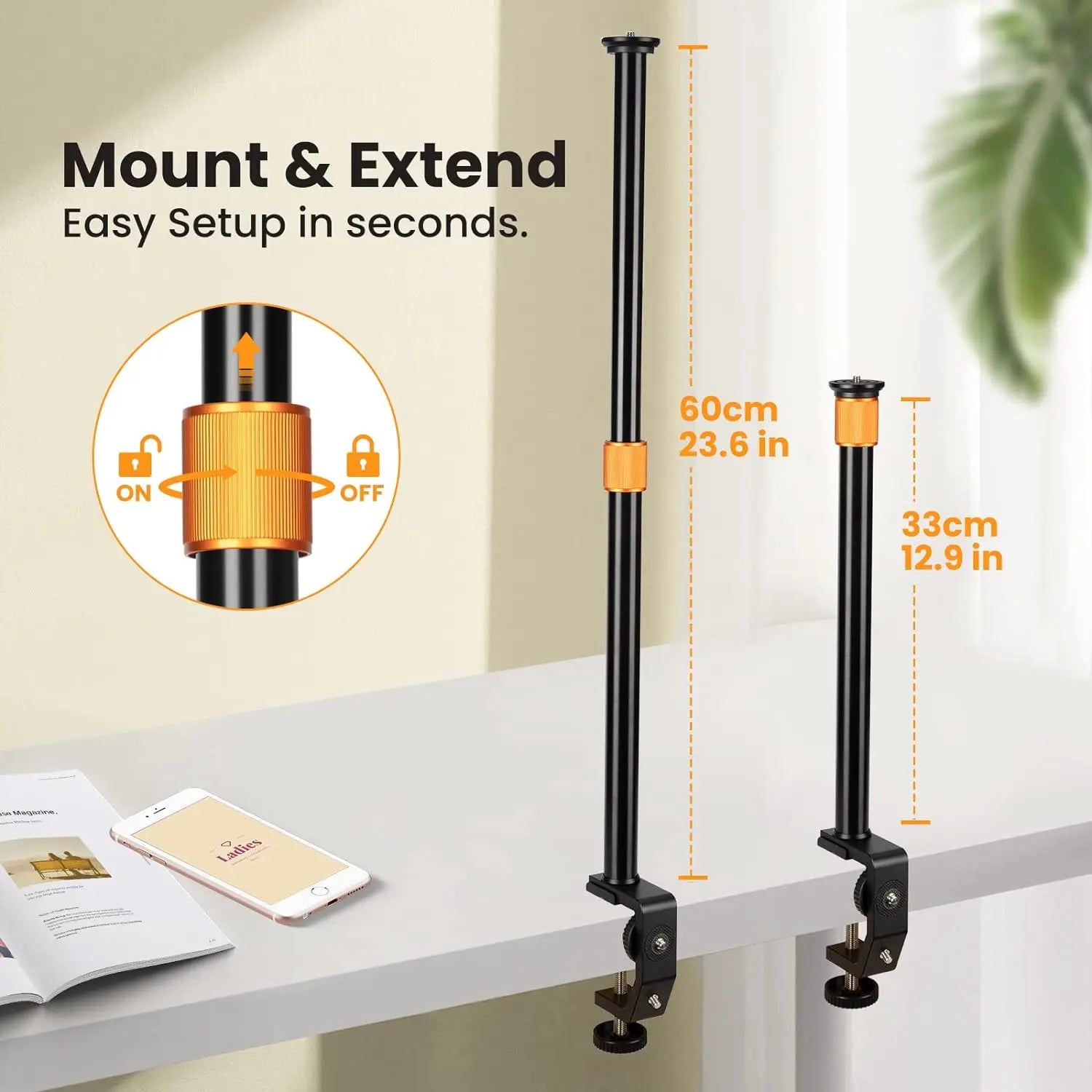 TR-CS 3-in-1 Camera Desk Mount TARION