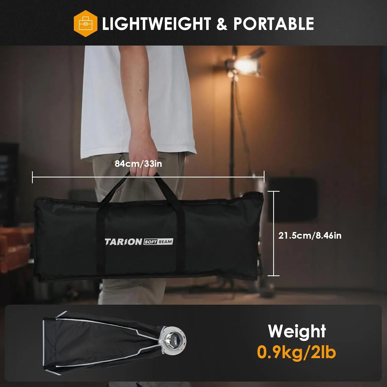 SOFTBEAM Quick-Fold Rectangular Softbox TARION