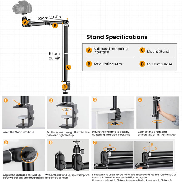 TARION Camera Destop Arm TKA